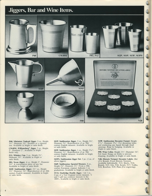 1975 pewter Catalog